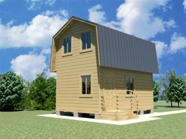 Каркасный дом 3.8х5