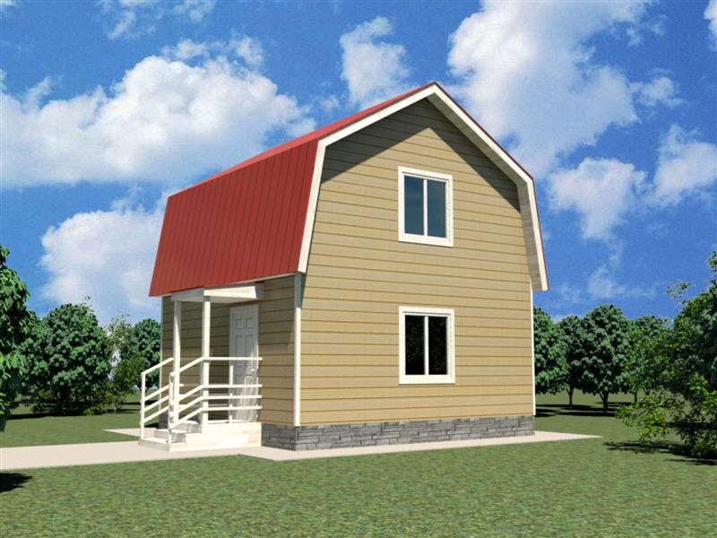 Двухэтажные дачные дома